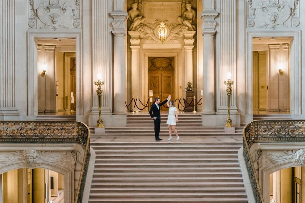 SF City Hall Elopement by WILLA Weddings